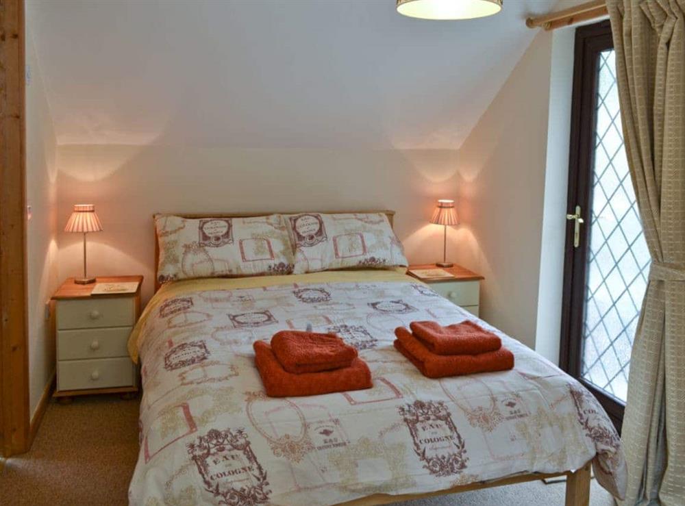 Double bedroom at Invergarry in Tregrehan, near St Austell, Cornwall
