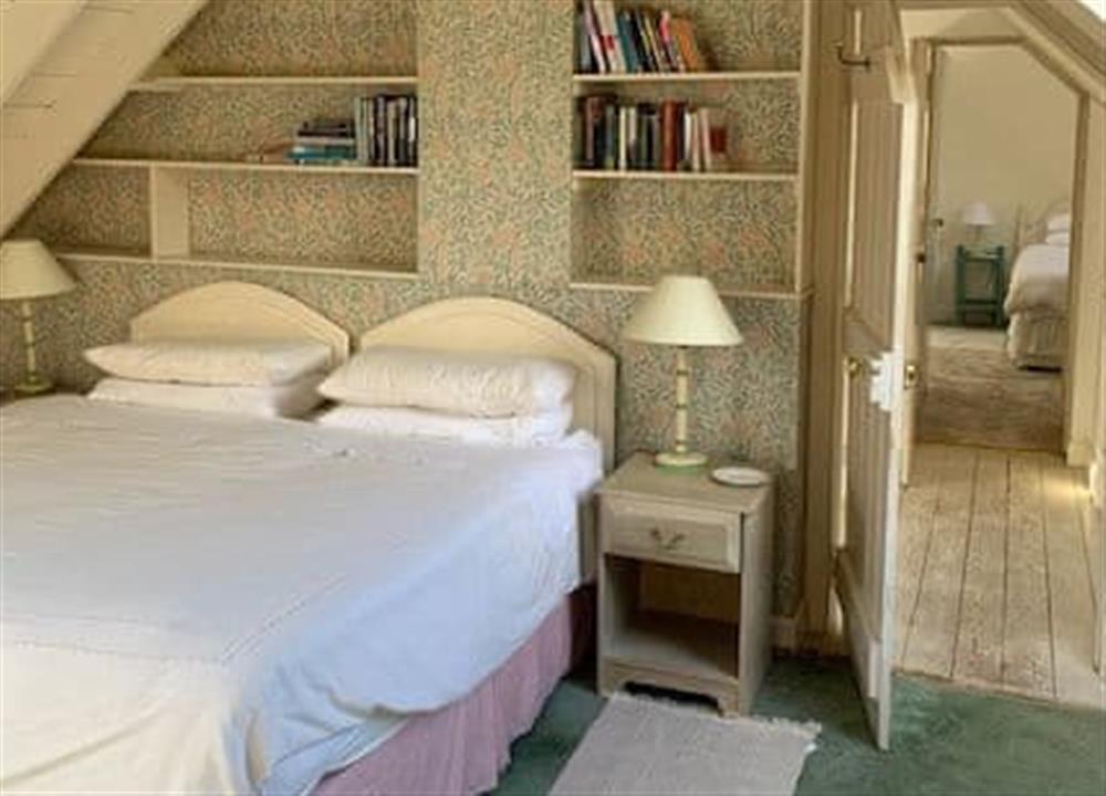 Master bedroom at Inverglen Farm in Strachur, near Cairndow, Argyll