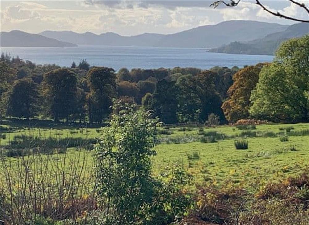 View at Inverglen Farm in Strachur, near Cairndow, Argyll