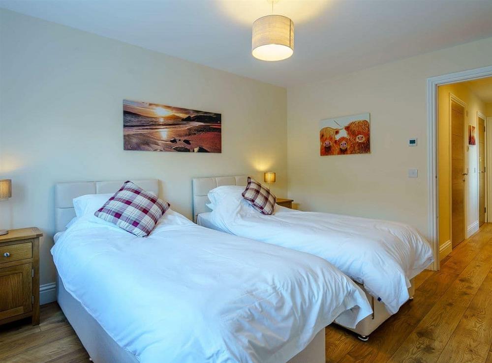 Twin bedroom at Invernahyle Cottage in Duror, Argyll