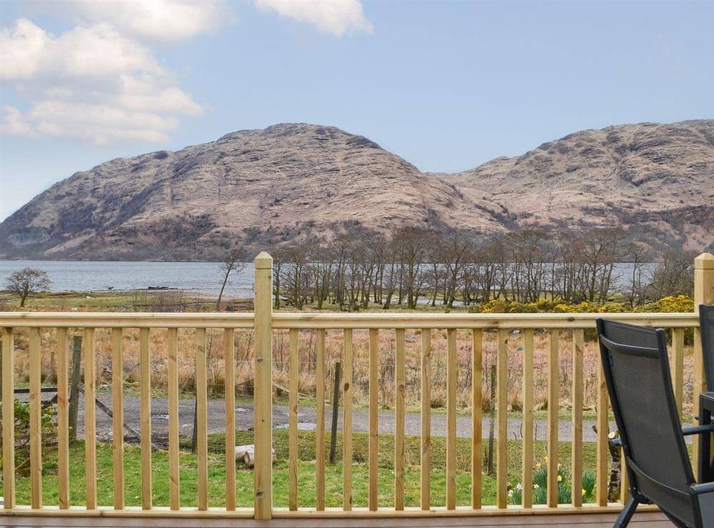 Spectacular loch and mountain views at Invernoe Cottage in Taynuilt, near Oban, Argyll and Bute, Scotland