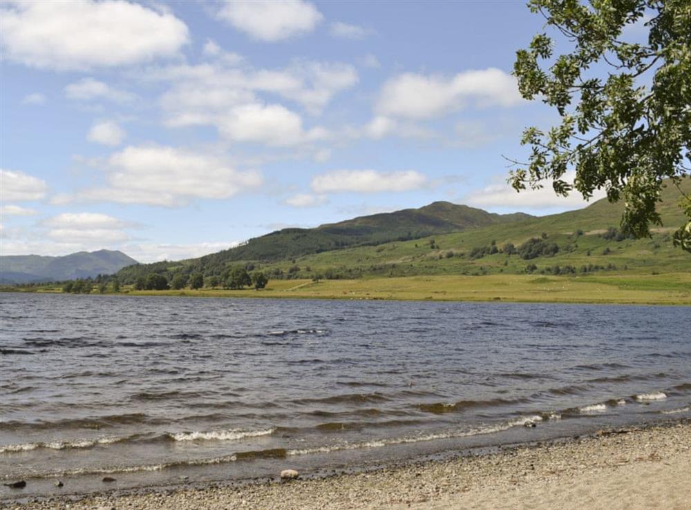 Picturesque Loch Venachar at Bonnies Bothy, 