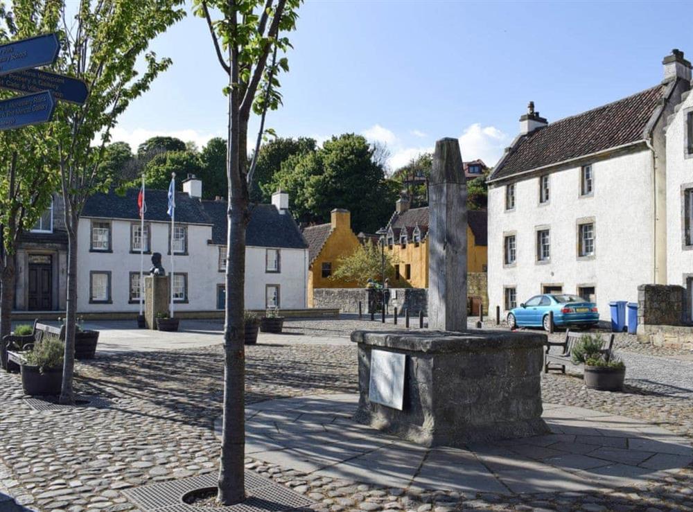 The architecturally quaint town of Culross at Inzievar in Oakley, near Dunfermline, Fife