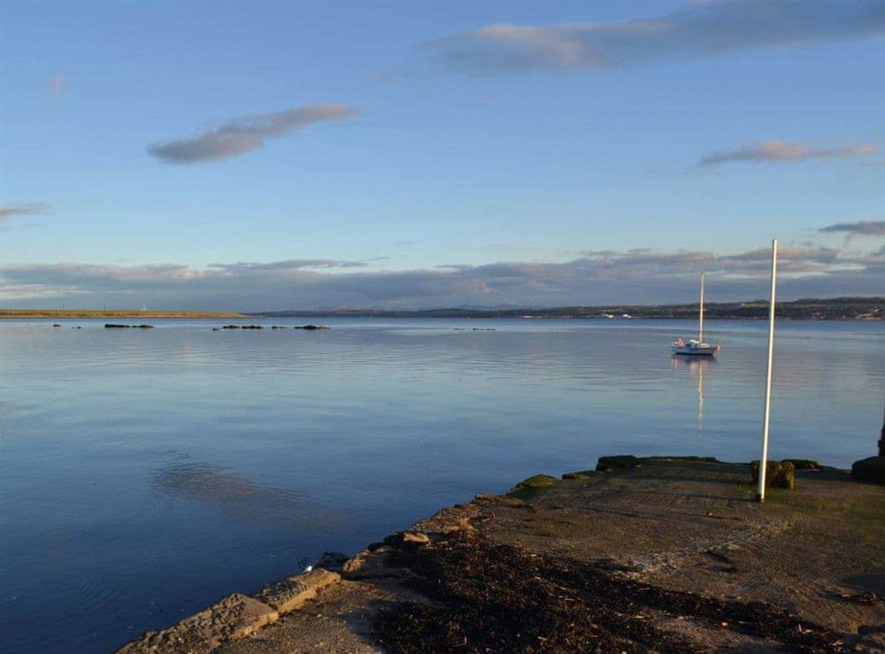 The Firth of Forth, leading out to the North Sea at Inzievar in Oakley, near Dunfermline, Fife