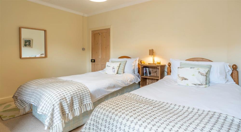 The twin bedroom at Irex in Totland Bay, Isle Of Wight
