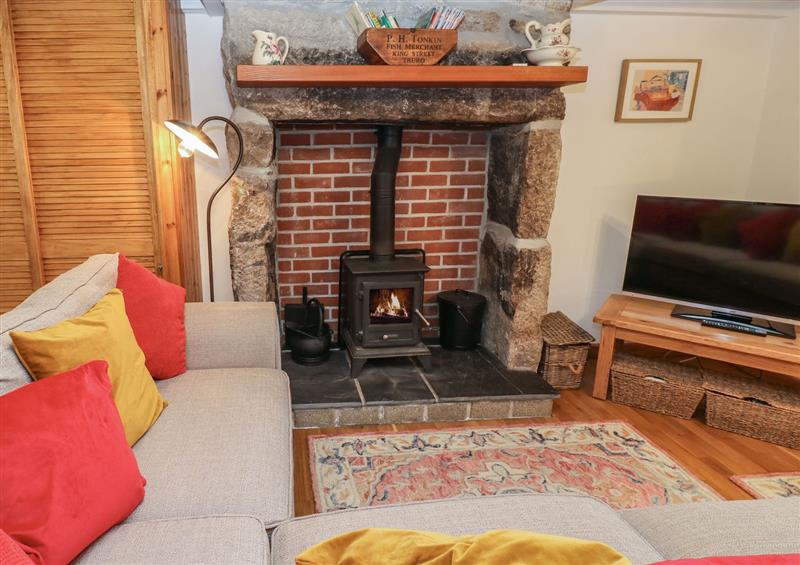 The living area at Iris Cottage, Pendeen