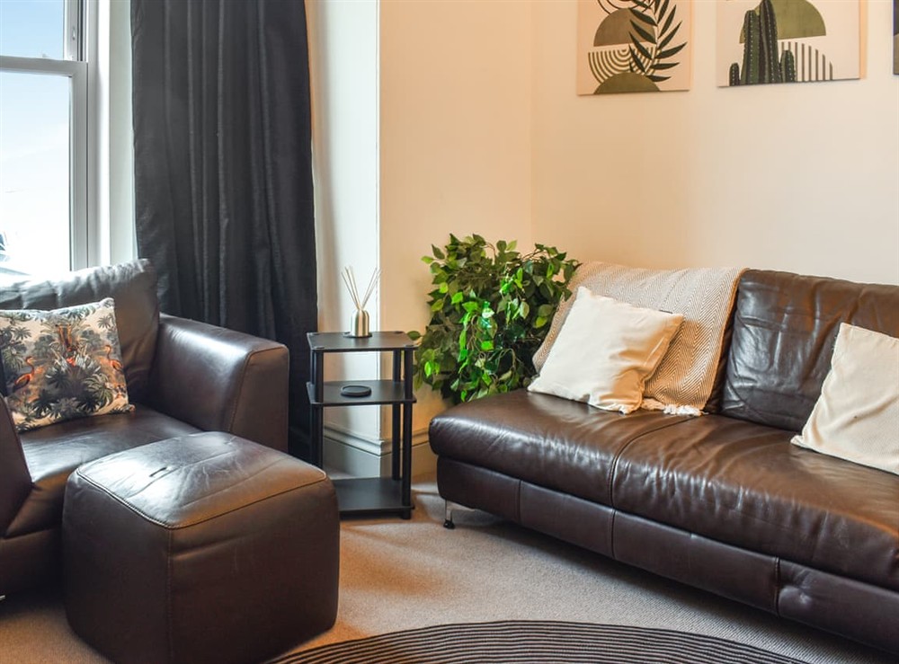 Living room at Irisdene in Tintagel, Cornwall