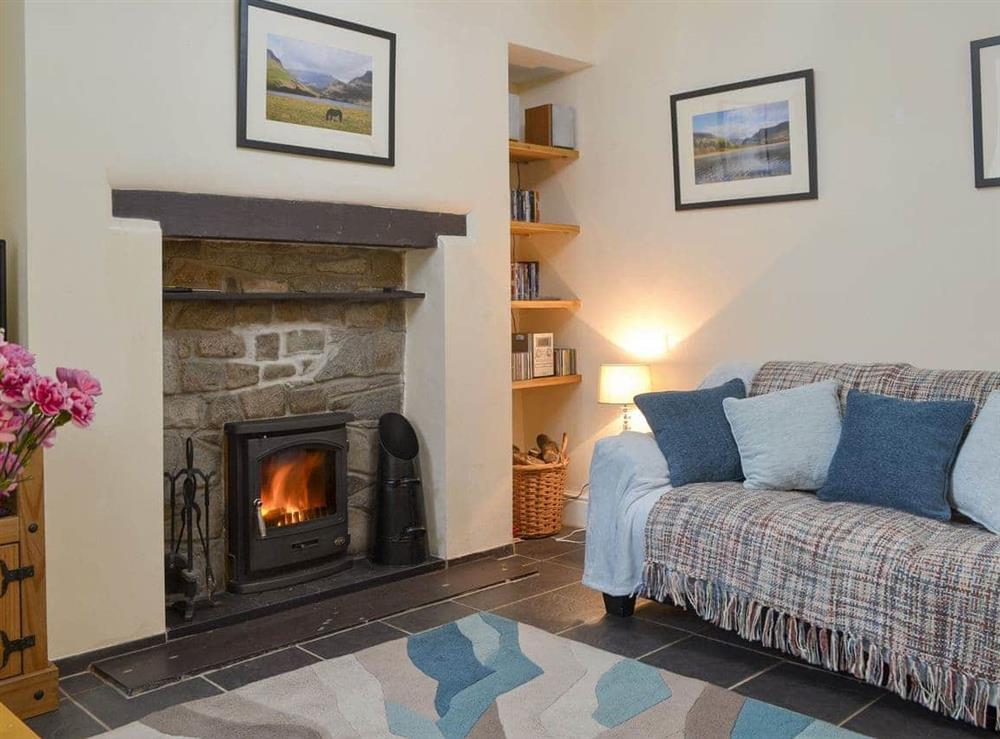 Cosy living room at Isallt in Nantlle, near Beddgelert, Gwynedd