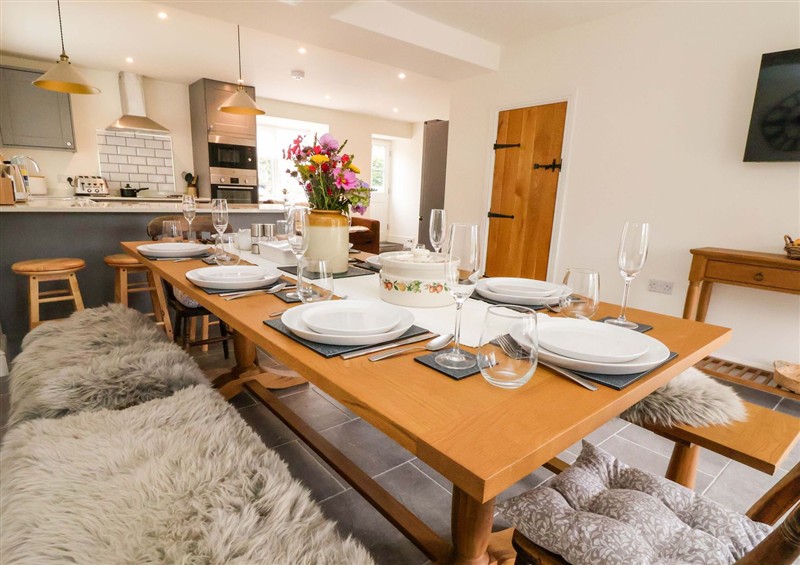 The dining area at Isfryn, Nercwys near Mold