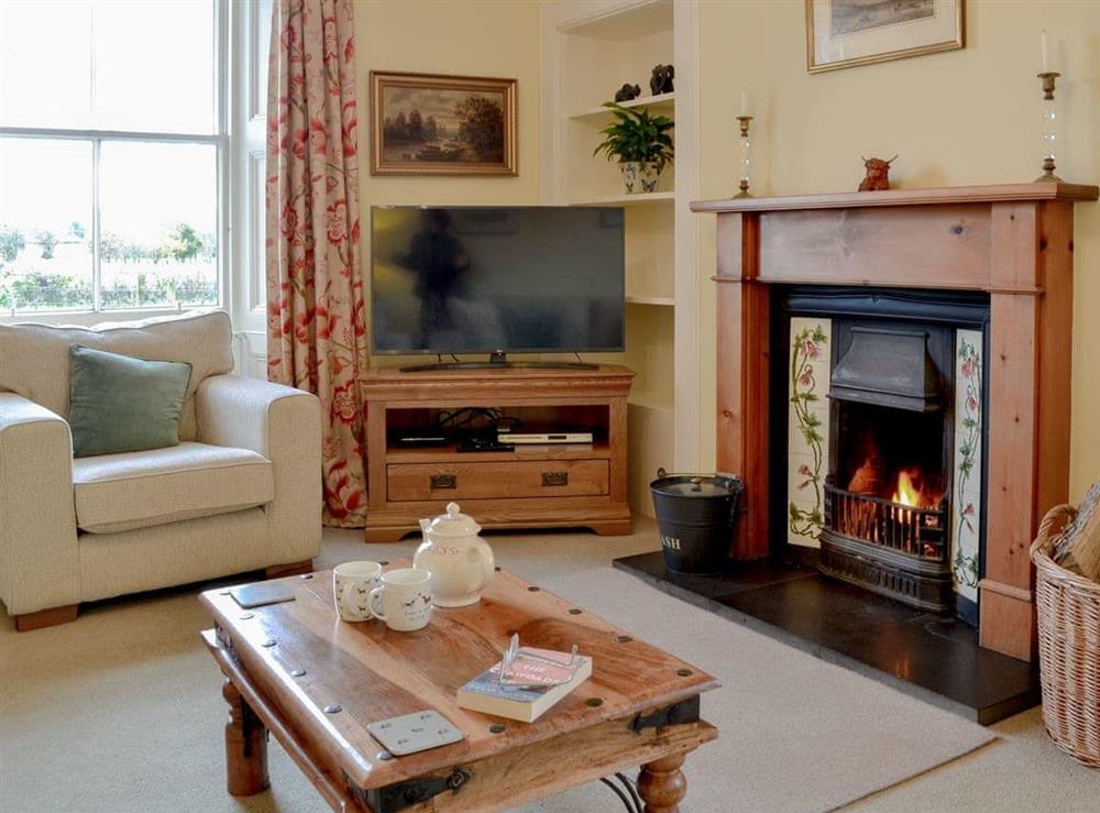 Welcoming living room at Islabank Farmhouse in Meigle, Perthshire., Great Britain