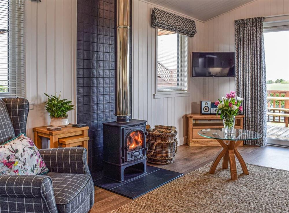 Living area at Islabank Lodge in Auchterarder, Perthshire