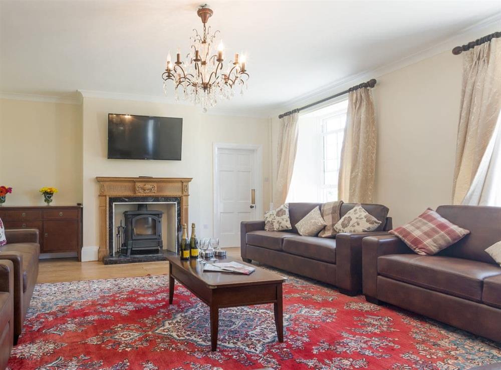 Welcoming living room at Island Farm House in Staintondale, near Whitby, North Yorkshire