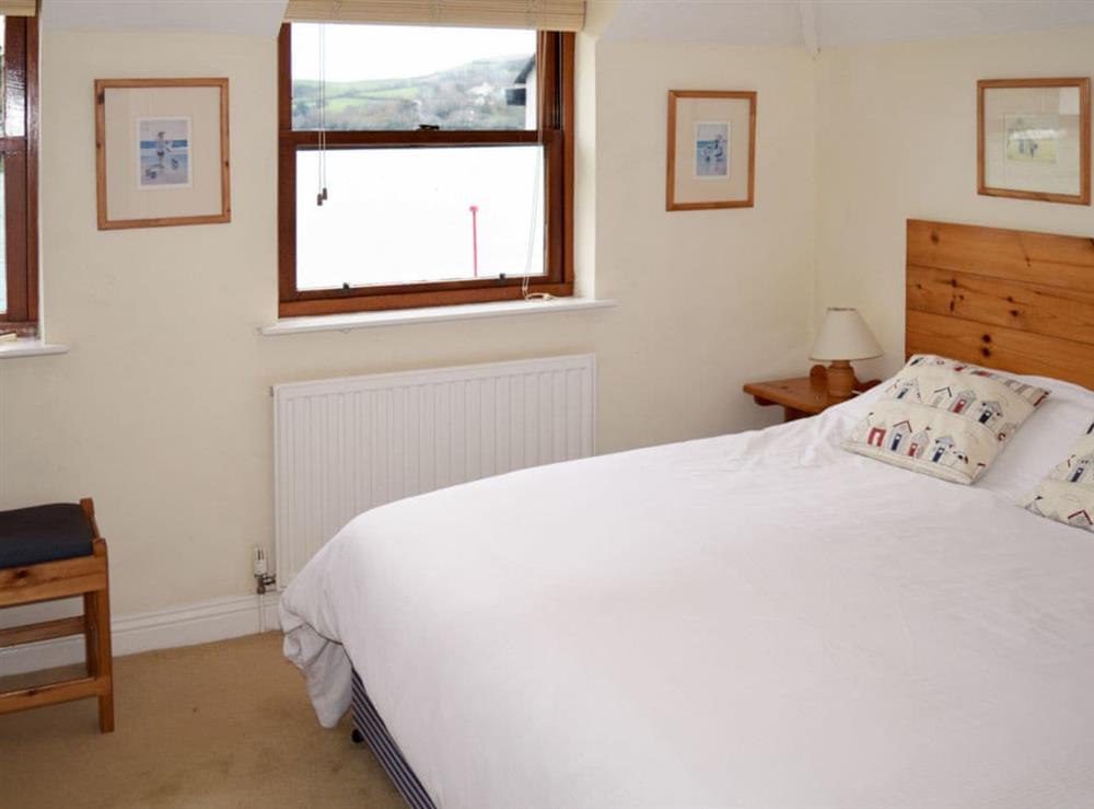 Double bedroom with views of the water at Island Quay 10 in Island St, Devon