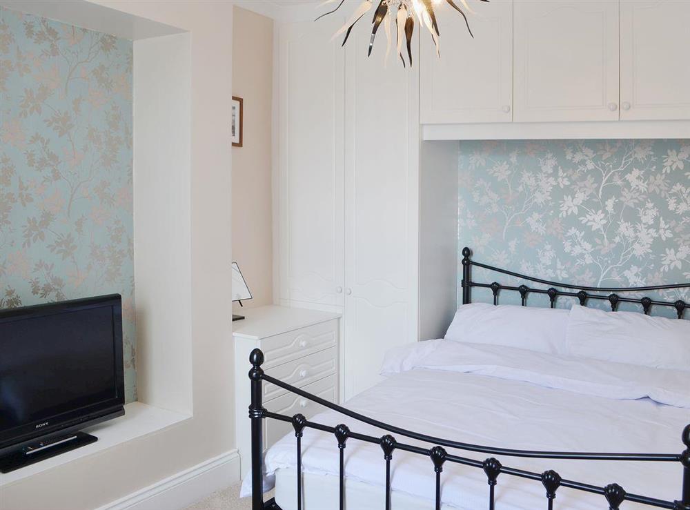 The second bedroom has modern accessories and is well decorated and furnished at Island View in Amble, Northumberland