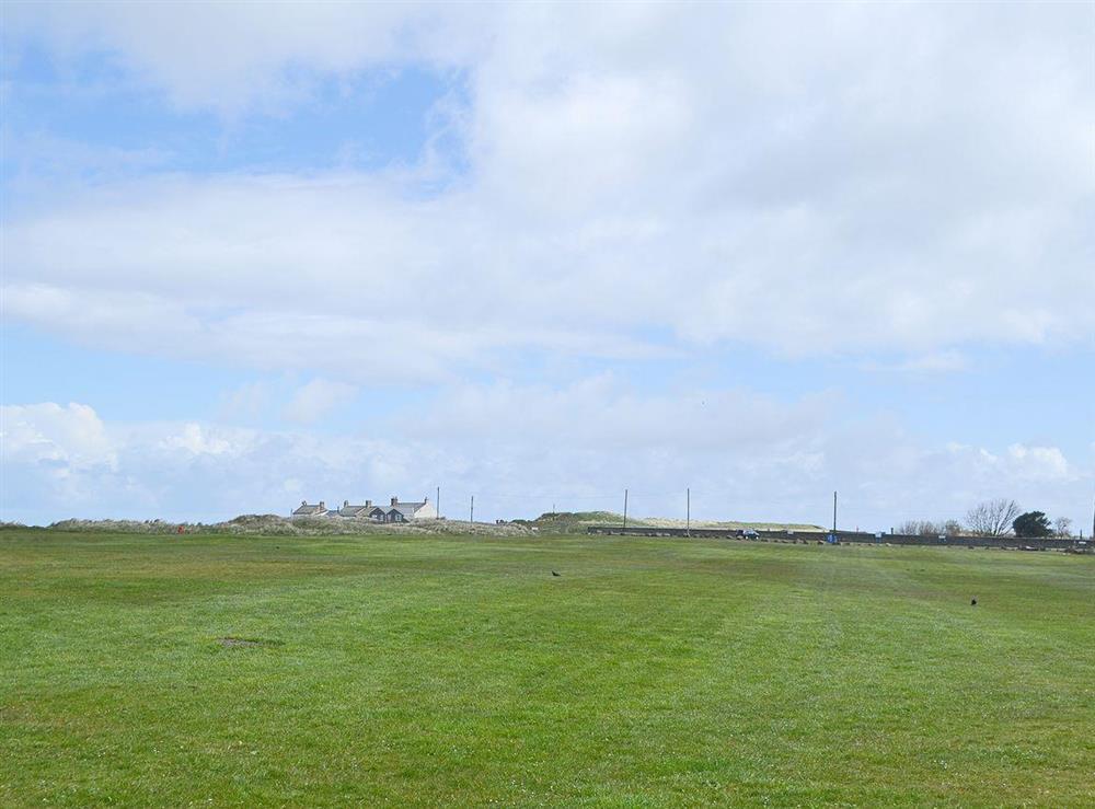 There is a great wide open views from the front of the house at Island View in Amble, Northumberland