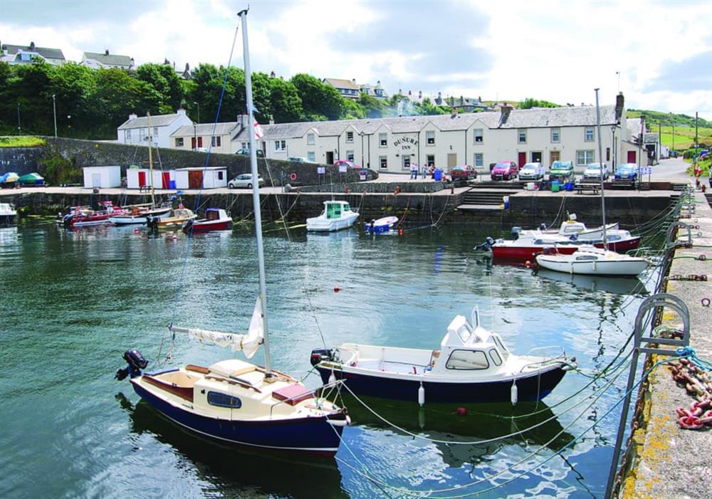 Dunure harbour at Island View in Ayr, Ayrshire