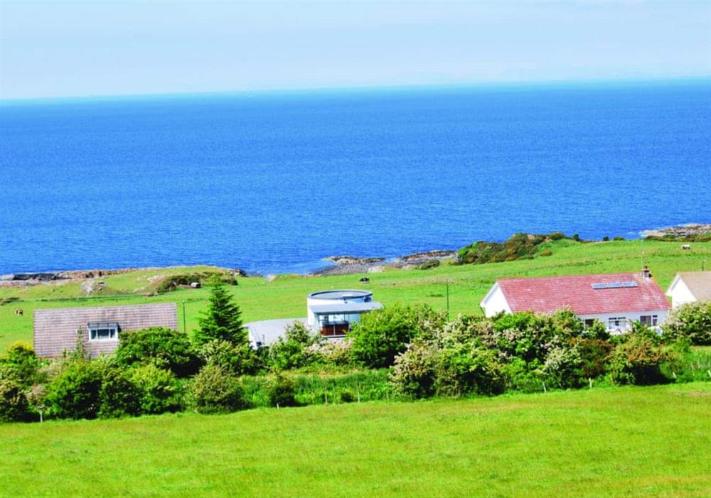 Views over the Firth of Clyde coast at Island View in Ayr, Ayrshire