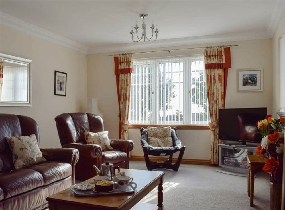 Spacious living room at Island View in Crail, near Anstruther, Fife