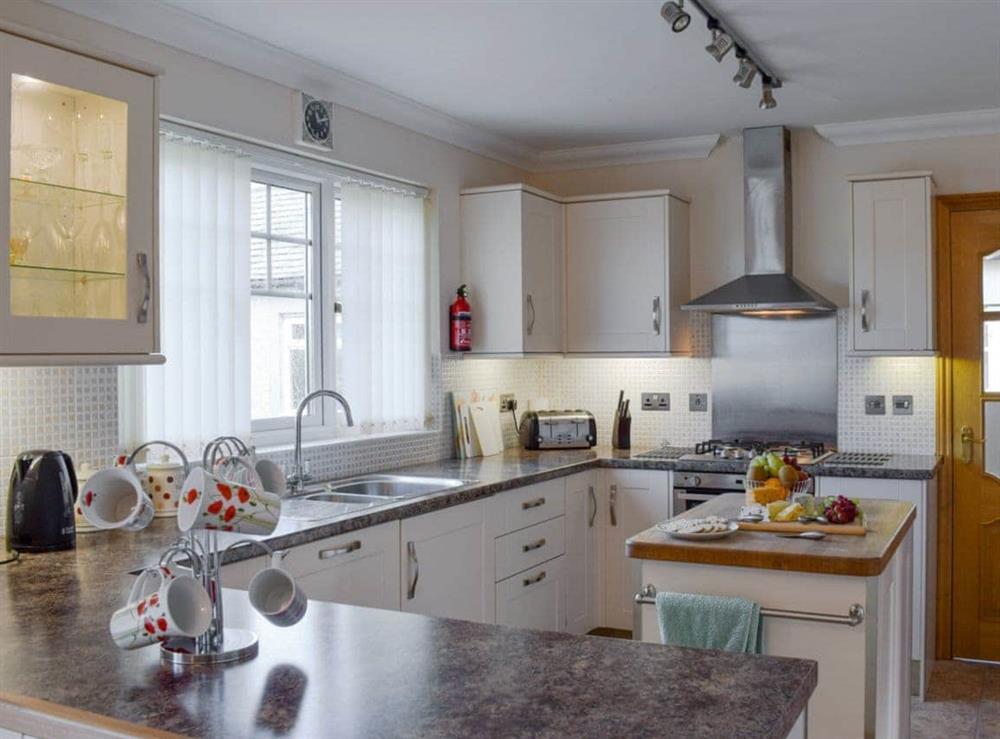 Well equipped kitchen at Island View in Crail, near Anstruther, Fife