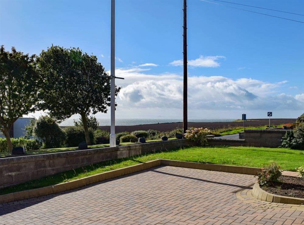 Wonderful views of the Firth of Forth from the front of the cottage at Island View in Crail, near Anstruther, Fife