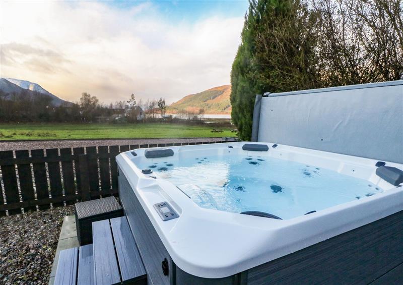 Spend some time in the hot tub at Island View House, Glencoe