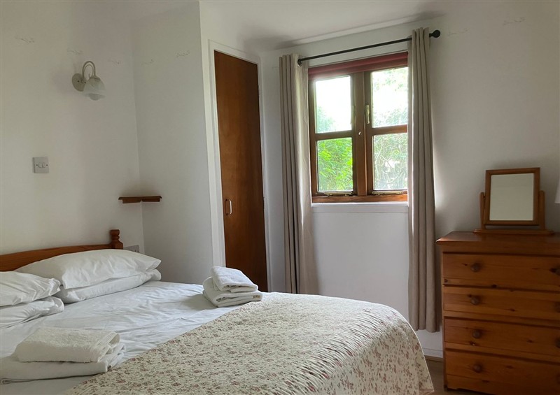 One of the 2 bedrooms at Island View Lodge, Back of Keppoch near Arisaig