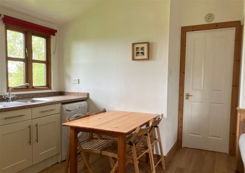 This is the kitchen at Island View Lodge, Back of Keppoch near Arisaig