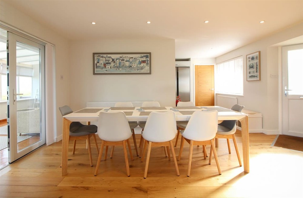 Dining Area at Island View in Tintagel, Cornwall