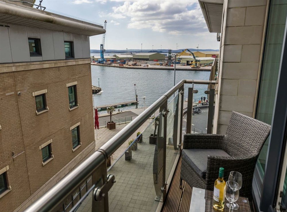 Balcony at Isle Be Back in Poole, Dorset