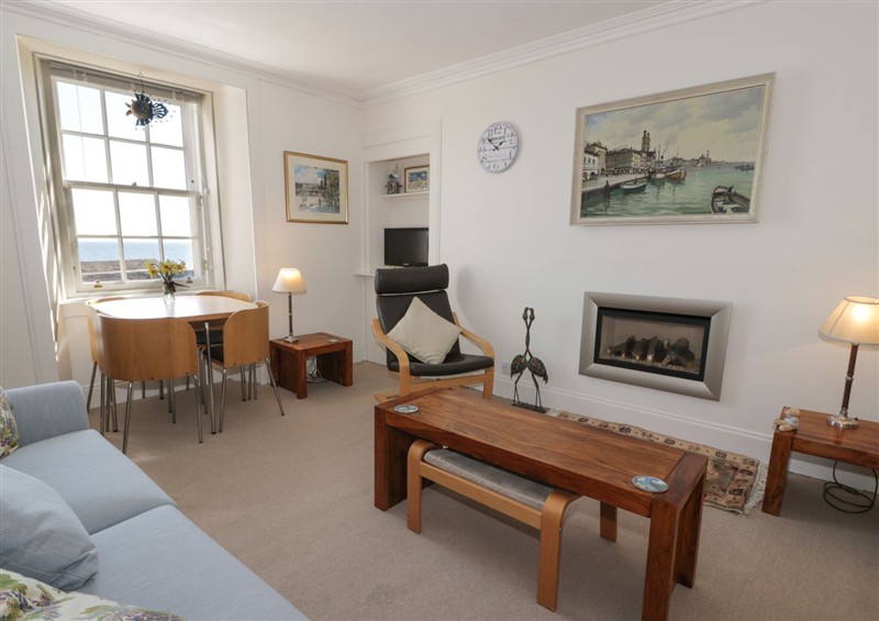 This is the living room at Isle of May View, Cellardyke