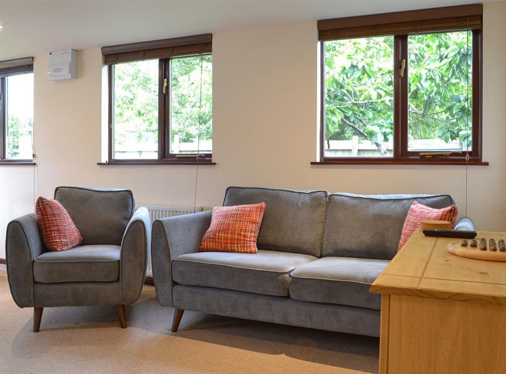 Open plan living space at Isleport Lodge in Highbridge, Somerset