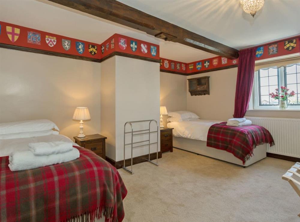 Comfortable twin bedroom at Islington Hall in Tilney All Saints, near King’s Lynn, Norfolk