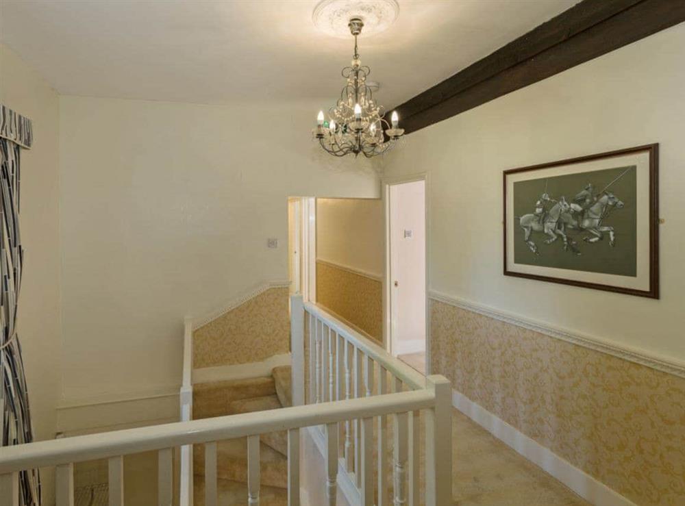 Hallway to bedrooms at Islington Hall in Tilney All Saints, near King’s Lynn, Norfolk