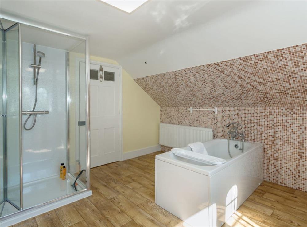 Large bathroom with bath and shower cubilcle (photo 2) at Islington Hall in Tilney All Saints, near King’s Lynn, Norfolk