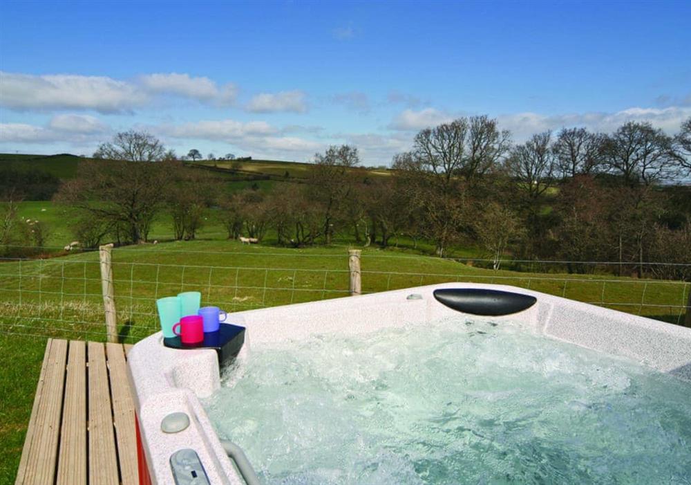 Hot tub at Ithon Bank in Llandrindod Wells, Powys