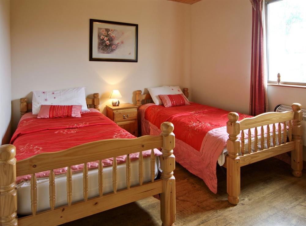 Twin bedroom at Ithon Bank in Llandrindod Wells, Powys