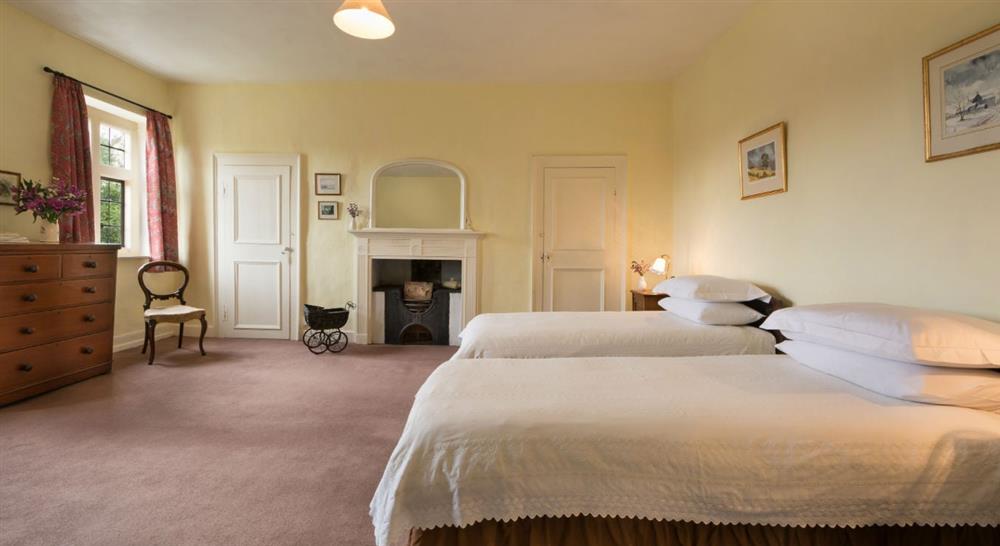 One of the twin bedrooms at Itteringham Manor in Aylsham, Norfolk