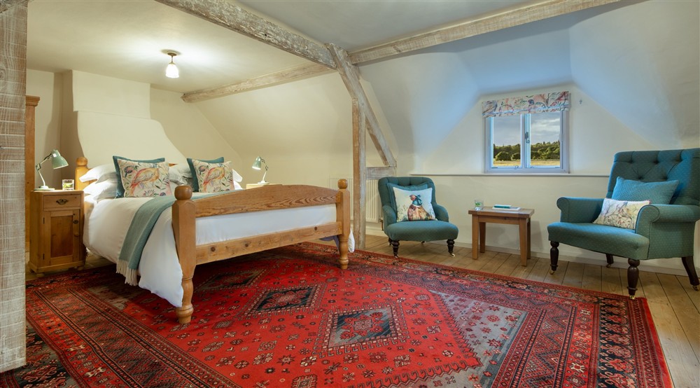The bedroom at Itteringham Manor in Aylsham, Norfolk