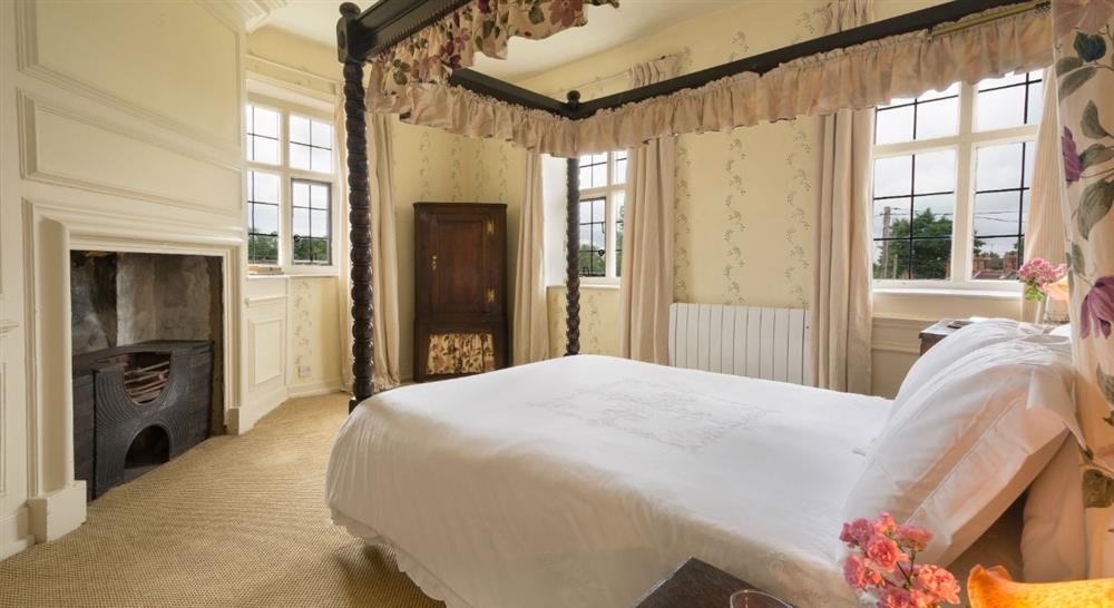 The bright double bedroom at Itteringham Manor in Aylsham, Norfolk
