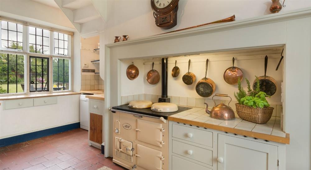 The large kitchen dining room at Itteringham Manor in Aylsham, Norfolk