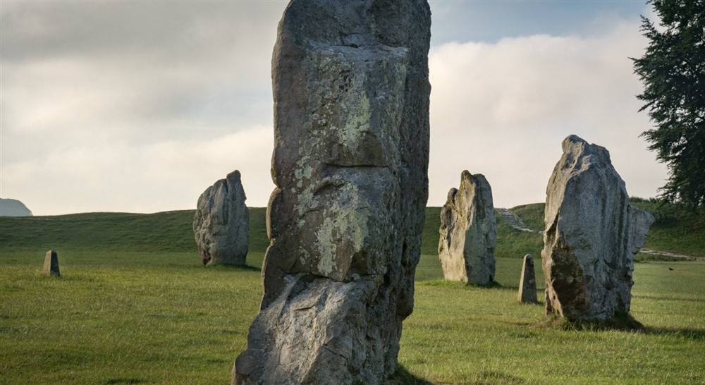 The stone circle near Fishlocks Cottage, Avebury, Wiltshire at Itteringham Manor in Aylsham, Norfolk