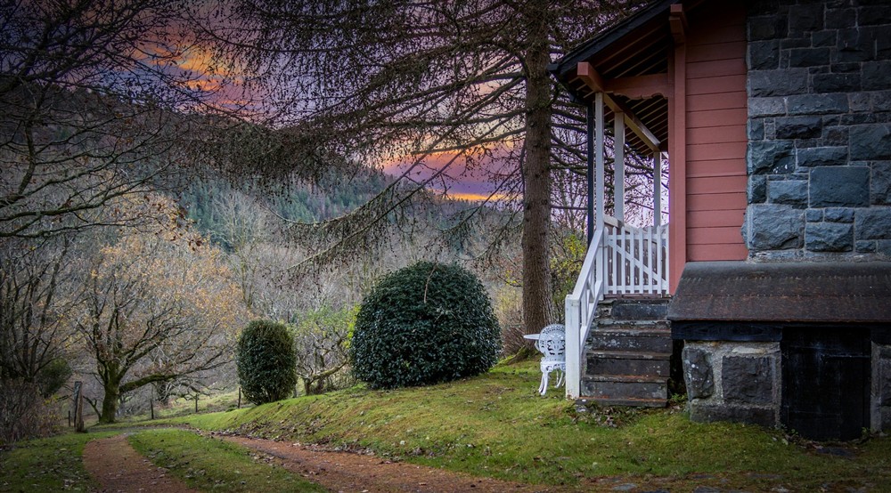Winter skies at Itteringham Manor in Aylsham, Norfolk