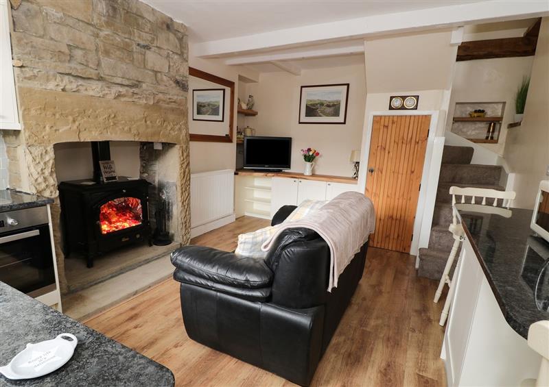 This is the living room at Ivy Bank Cottage, Haworth