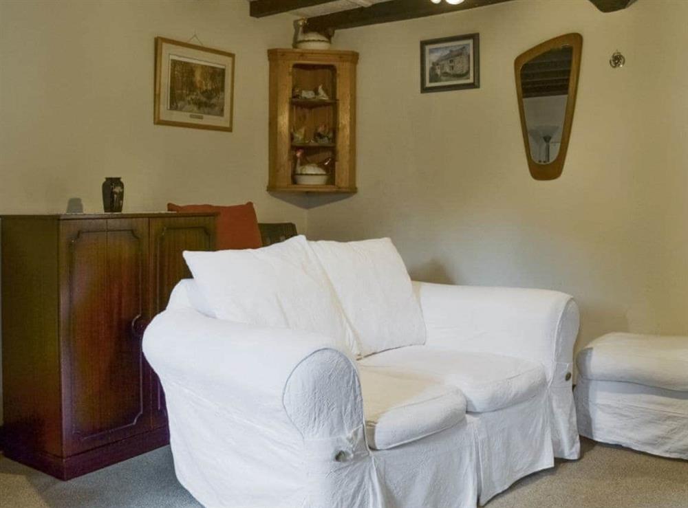 Comfy seating in living room at Ivy Cottage in Aldwark, near Matlock, Derbyshire