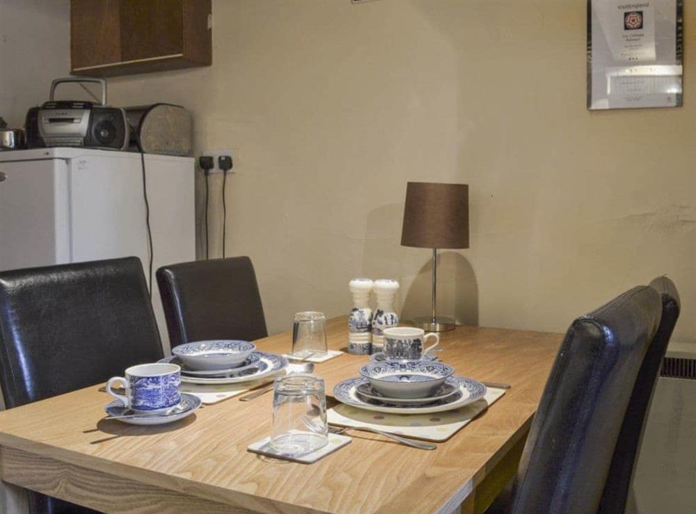 Intimate dining area at Ivy Cottage in Aldwark, near Matlock, Derbyshire