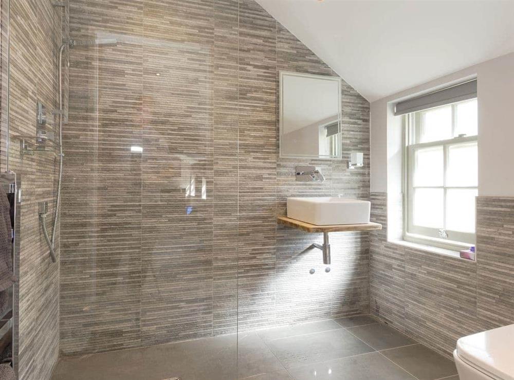 Wonderful en-suite shower room at Ivy Cottage in Beck Hole, near Whitby, North Yorkshire