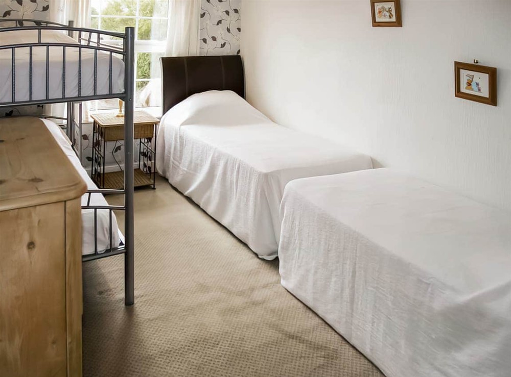 Bunk bedroom at Ivy Cottage in Burgh Le Marsh, near Skegness, Lincolnshire