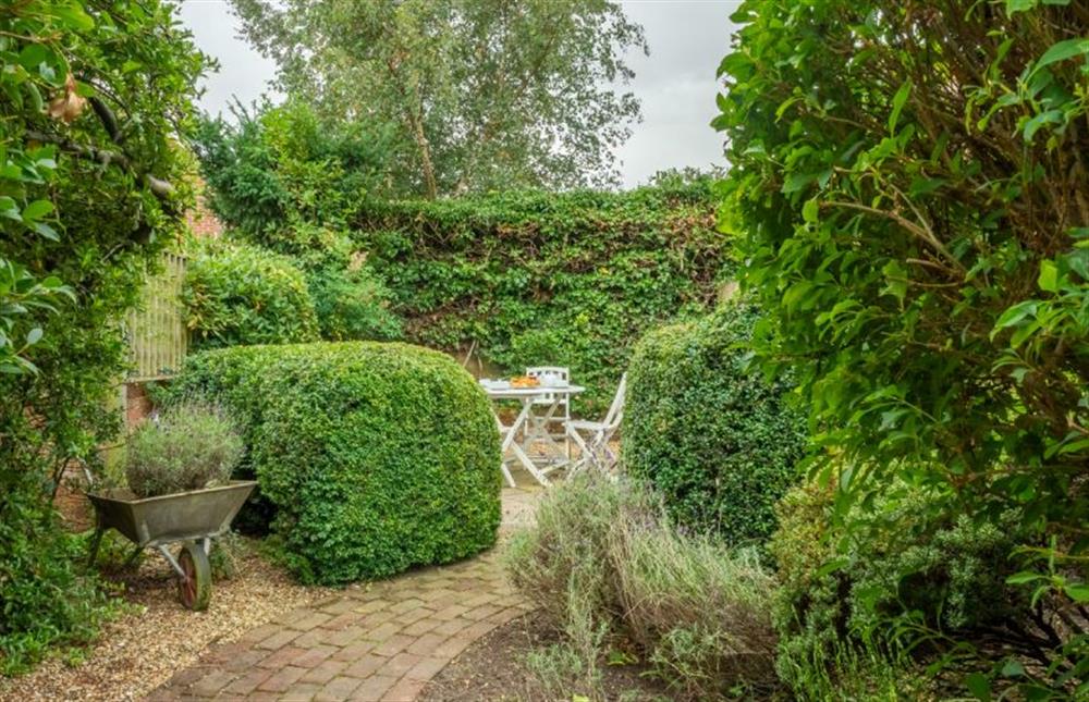 The cottage garden is private and south facing at Ivy Cottage, Burnham Market near Kings Lynn