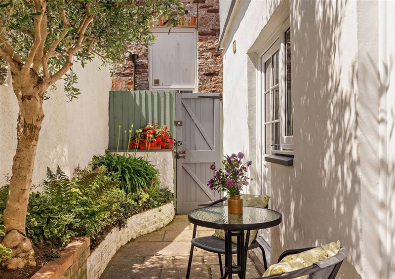 This is the garden at Ivy Cottage, Dartmouth