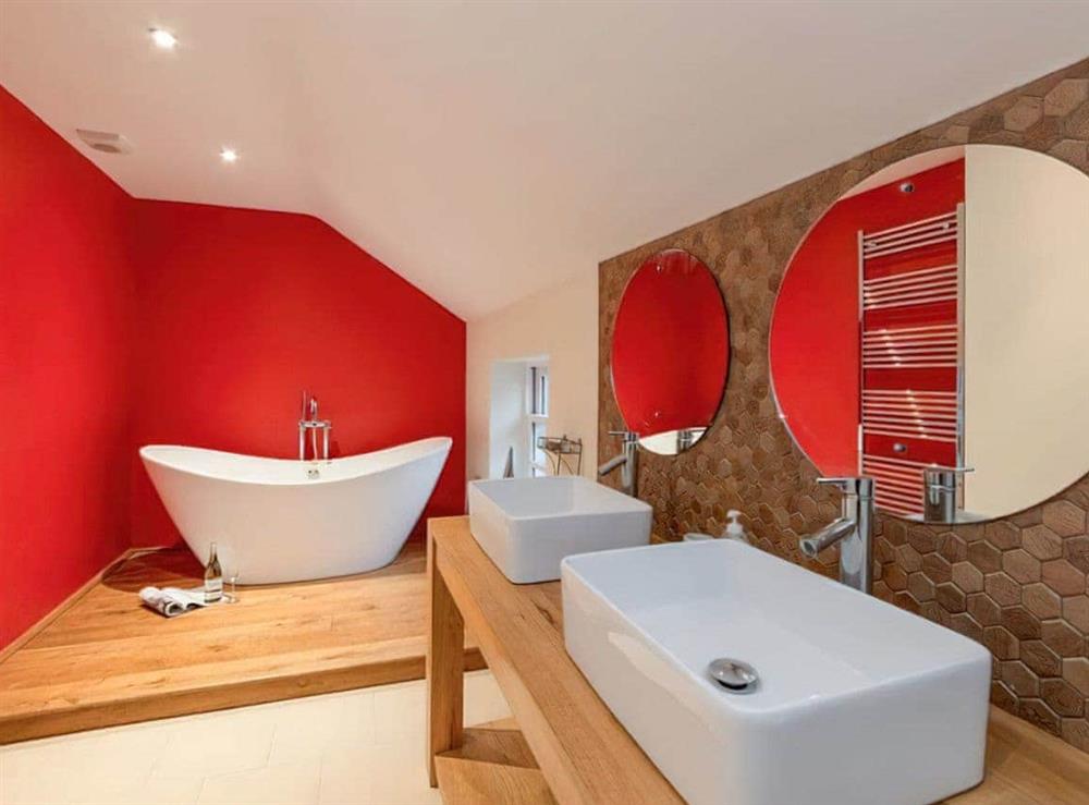 Bathroom at Ivy Cottage in Goathland, near Whitby, Lancashire